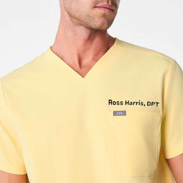 men's Butter Yellow Chisec - Three-Pocket Scrub Top™