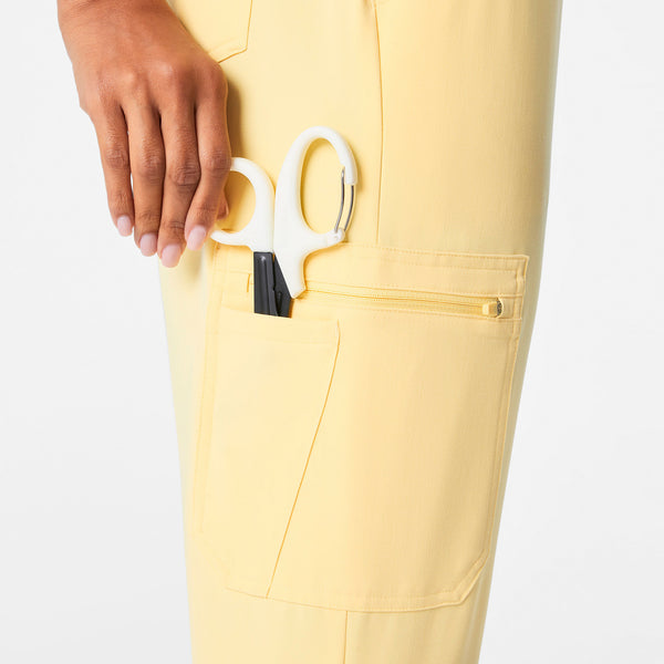 Women's Butter Yellow Dowa High-Rise Straight-Leg - Tall Scrub Pant