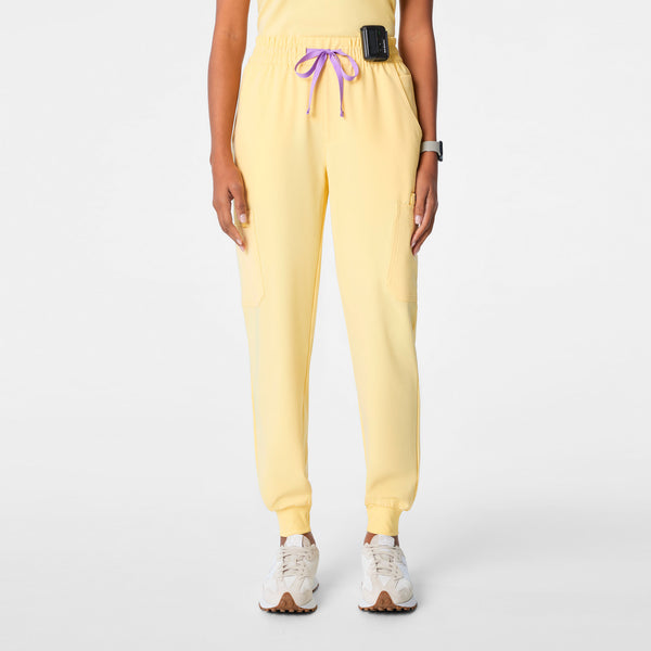 Women's Butter Yellow Uman High-Rise - Jogger Scrub Pant