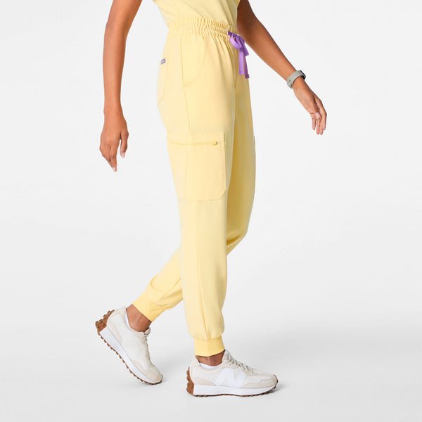 Women's Butter Yellow Uman High-Rise - Jogger Scrub Pant