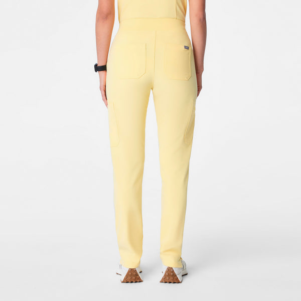 women's Butter Yellow High Waisted Yola - Petite Skinny Scrub Pant™