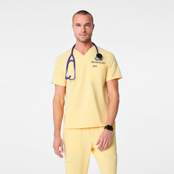 Men's Butter Yellow Leon -  Scrub Top™