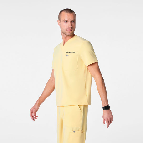 Men's Butter Yellow Leon -  Scrub Top™