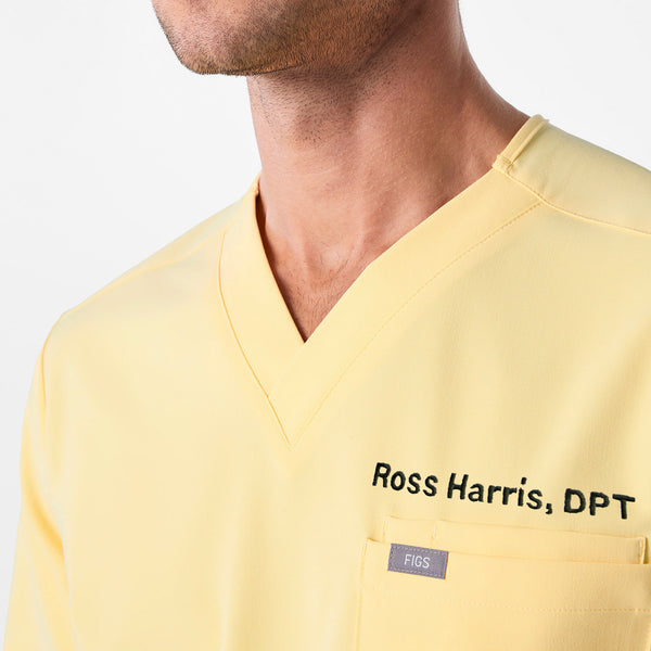 Men's Butter Yellow Leon -  Scrub Top™