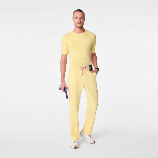 men's Butter Yellow Makato Seamless - Shortsleeve Underscrub