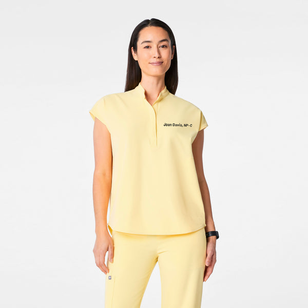 women's Butter Yellow Rafaela - Oversized Scrub Top™
