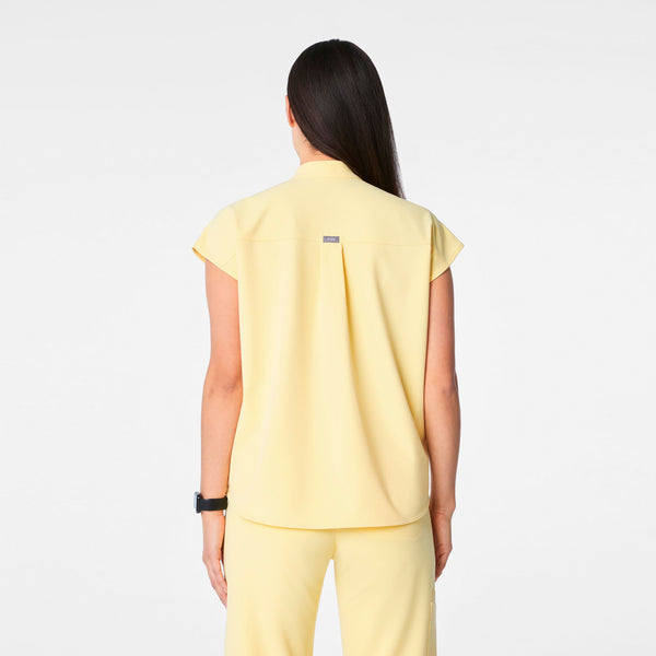women's Butter Yellow Rafaela - Oversized Scrub Top™