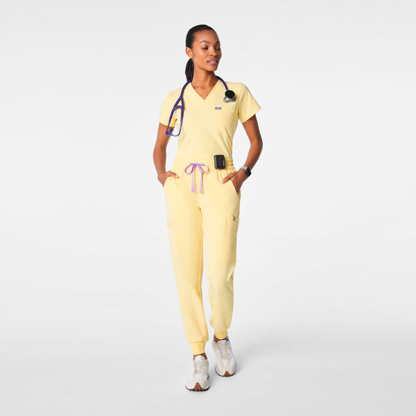 Women's Butter Yellow Uman Relaxed - Tall Jogger Scrub Pant