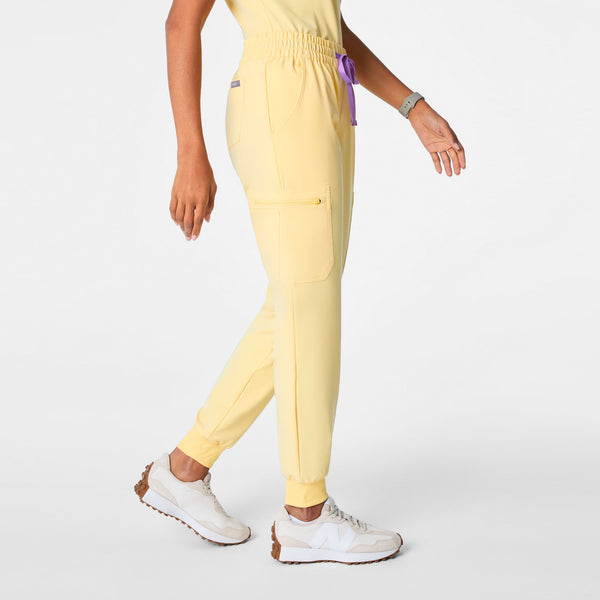Women's Butter Yellow Uman Relaxed - Tall Jogger Scrub Pant