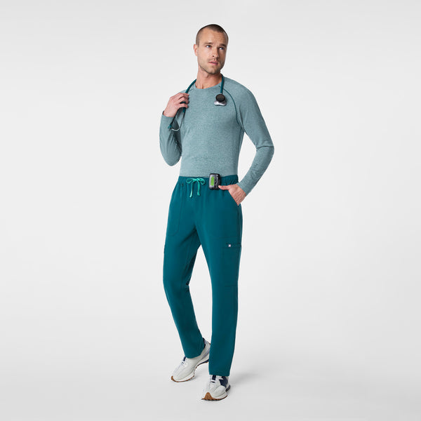 men's Caribbean Blue Makato Seamless - Longsleeve Underscrub