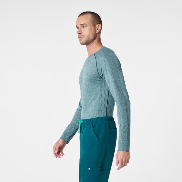 men's Caribbean Blue Makato Seamless - Longsleeve Underscrub
