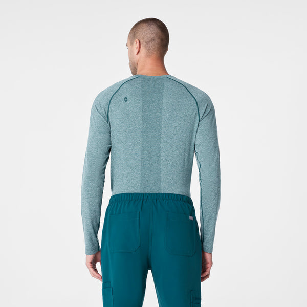 men's Caribbean Blue Makato Seamless - Longsleeve Underscrub