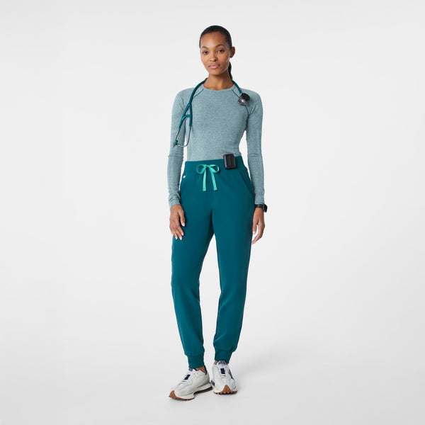 Women's Caribbean Blue Salta Seamless - Long-Sleeve Underscrub