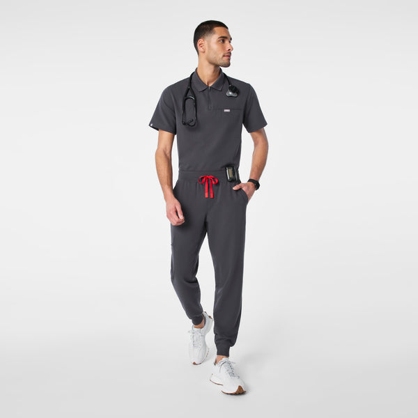 men's Charcoal Jasper Polo - Scrub Top