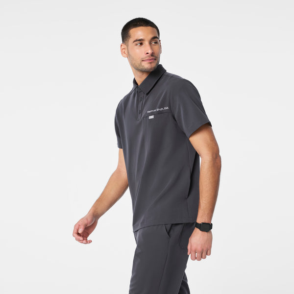 men's Charcoal Eugene Polo - Scrub Top