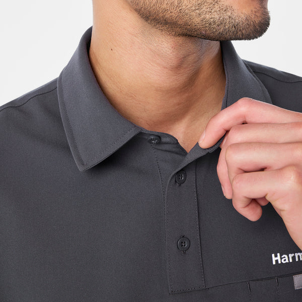 men's Charcoal Eugene Polo - Scrub Top