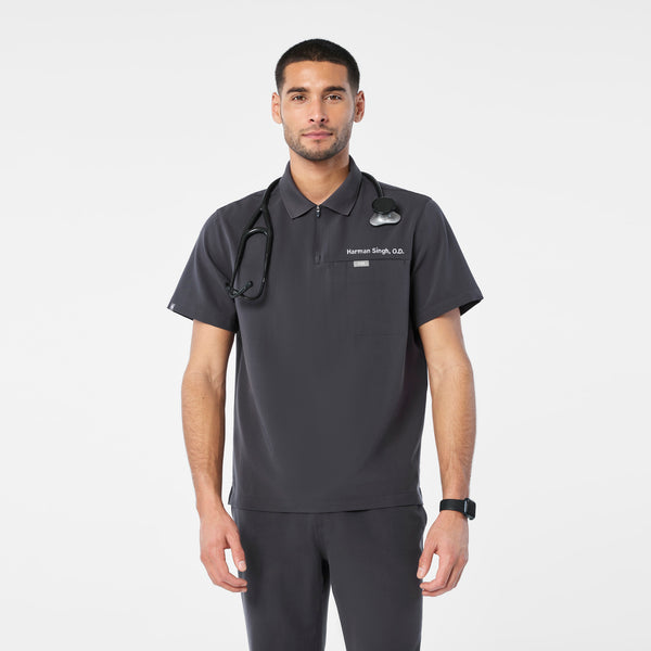 men's Charcoal Jasper Polo - Scrub Top