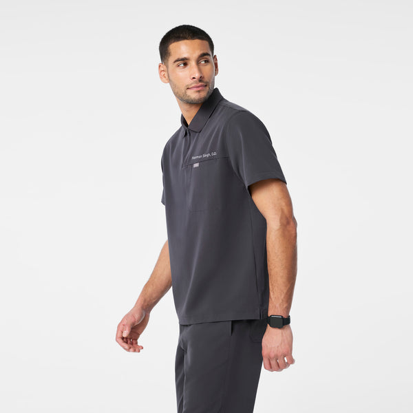 men's Charcoal Jasper Polo - Scrub Top