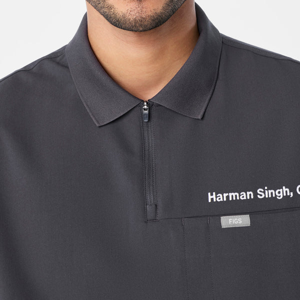 men's Charcoal Jasper Polo - Scrub Top