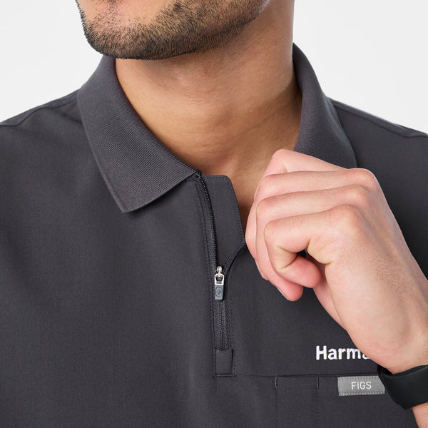 men's Charcoal Jasper Polo - Scrub Top
