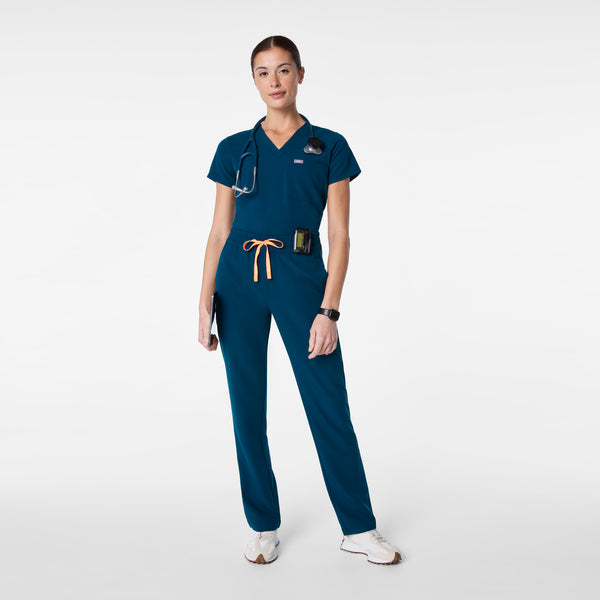 women's Deep Reef High Waisted Salida Straight Leg - Scrub Pant