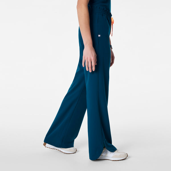 women's Deep Reef Marseille Wide Leg - Petite Scrub Pant