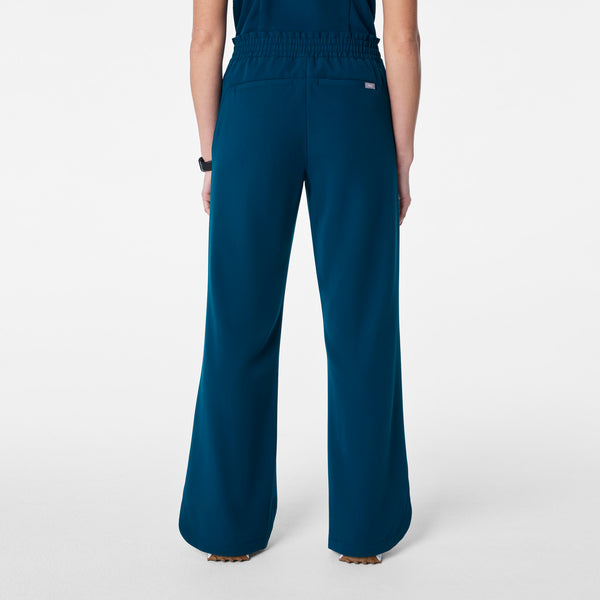 women's Deep Reef Marseille Wide Leg - Petite Scrub Pant