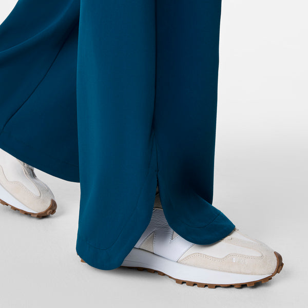women's Deep Reef Marseille Wide Leg - Petite Scrub Pant