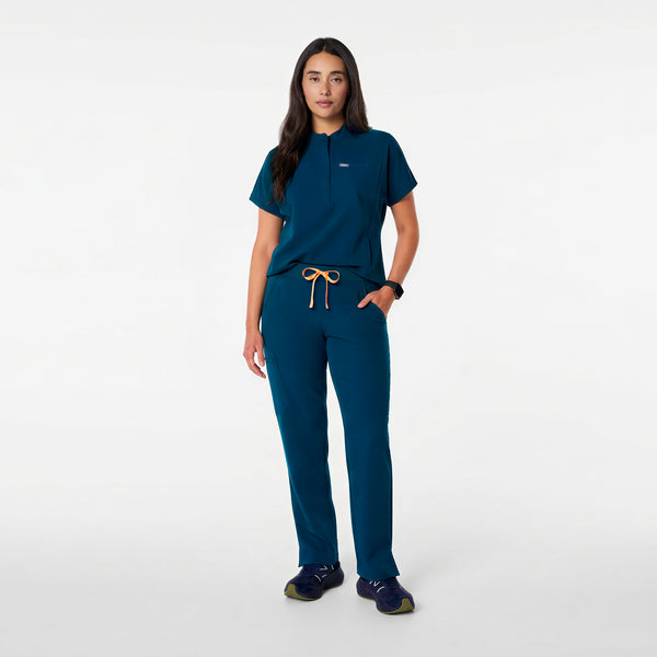 women's Deep Reef Montex Relaxed Scrub Top