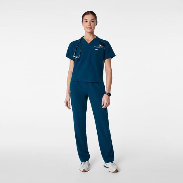 women's Deep Reef Pagosa Relaxed V-Neck - Scrub Top