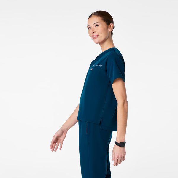 women's Deep Reef Pagosa Relaxed V-Neck - Scrub Top