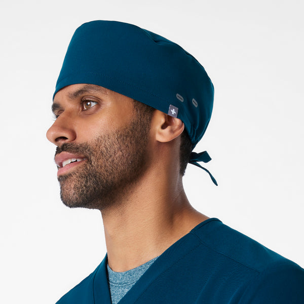 Deep Reef Modern - Classic Scrub Cap Buttonholes