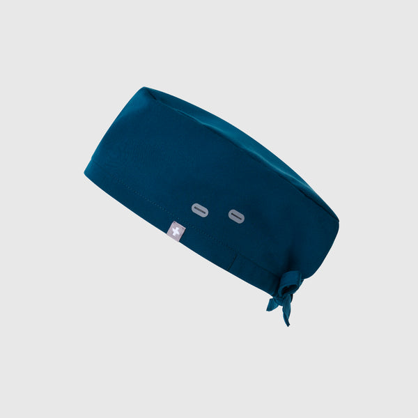 Deep Reef Modern - Classic Scrub Cap Buttonholes
