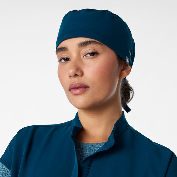 Deep Reef Modern - Classic Scrub Cap Buttonholes