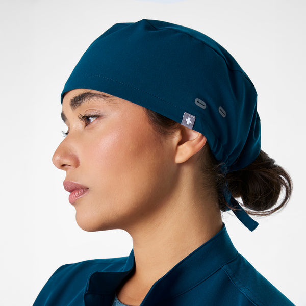 Deep Reef Modern - Classic Scrub Cap Buttonholes