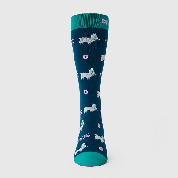 unisex Deep Reef Trauma Llama  - Compression Socks