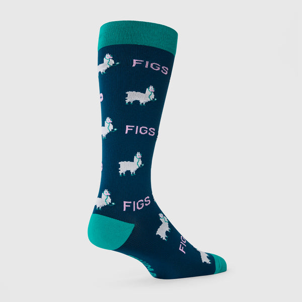 unisex Deep Reef Trauma Llama  - Compression Socks