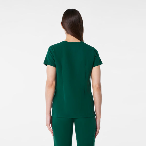 women's Forest Green Catarina Petite - One-Pocket Scrub Top™