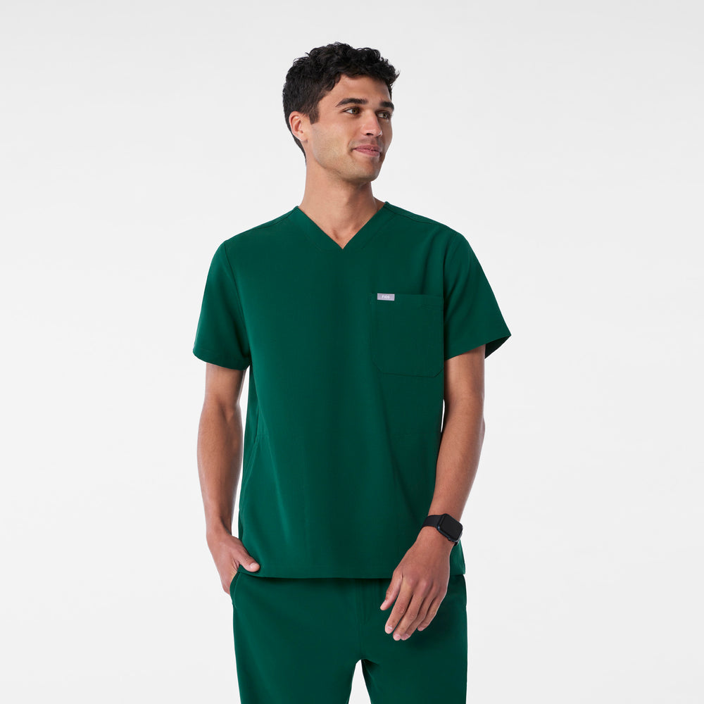 men's Forest Green Chisec - Three-Pocket Scrub Top™