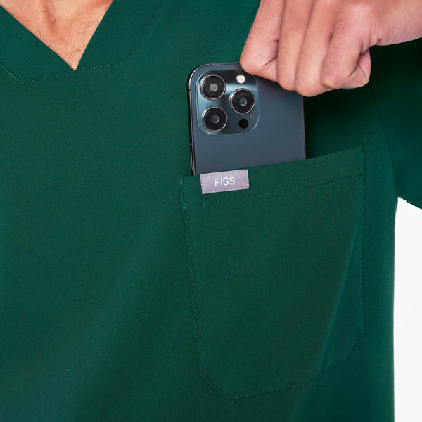 men's Forest Green Chisec - Three-Pocket Scrub Top™