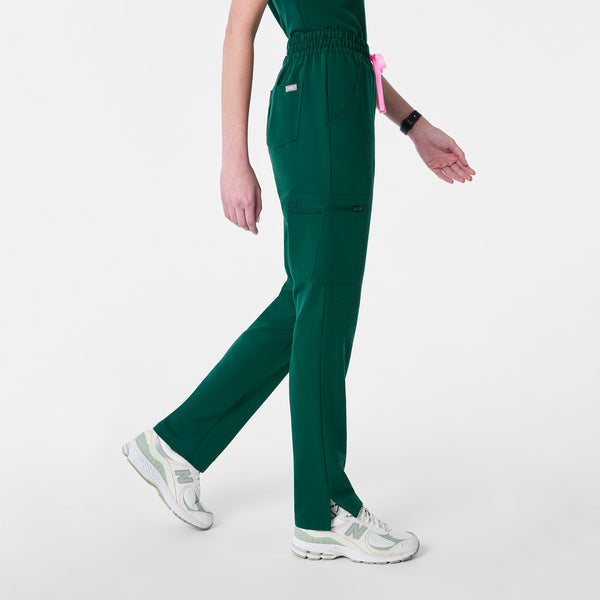women's Forest Green High Waisted Dowa - Tall Scrub Pants