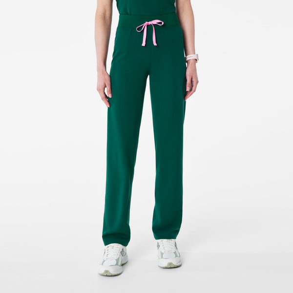 women's Forest Green High Waisted Livingston - Petite Basic Scrub Pant™