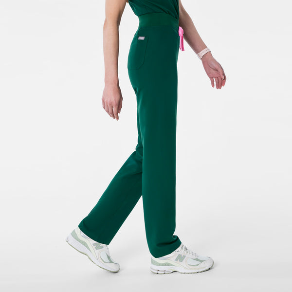women's Forest Green High Waisted Livingston - Petite Basic Scrub Pant™