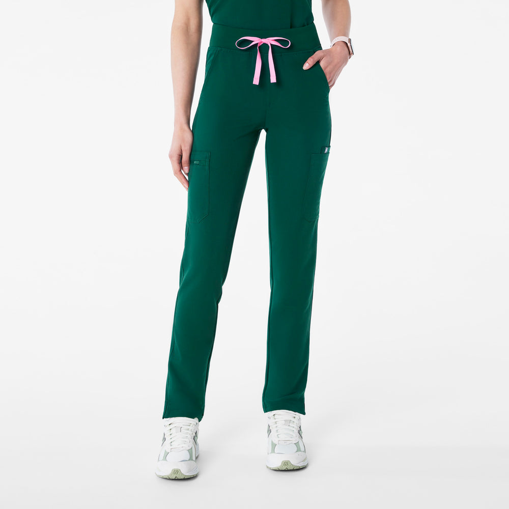 women's Forest Green High Waisted Yola - Skinny Scrub Pant™