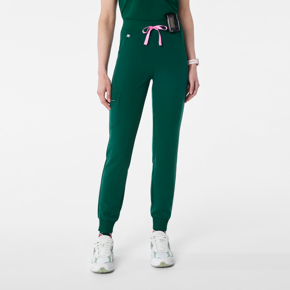 women's Forest Green High Waisted Zamora - Jogger Scrub Pant™