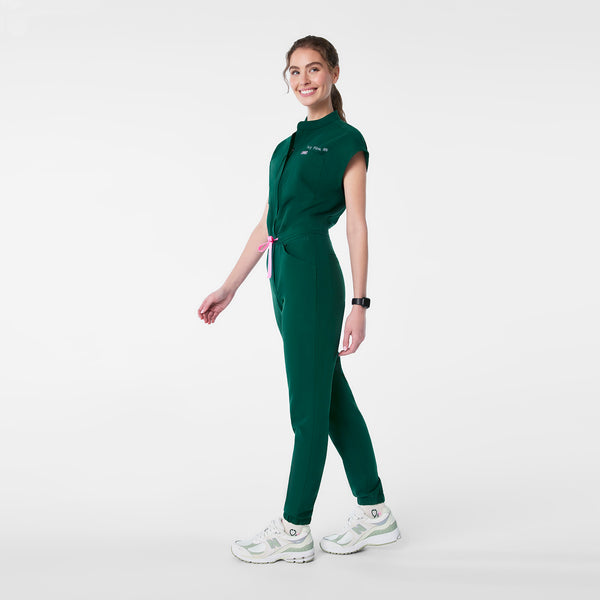 women's Forest Green Rafaela Cargo - Petite ScrubJumpsuit™