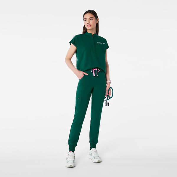 Women's Forest Green Rafaela - Oversized Scrub Top™