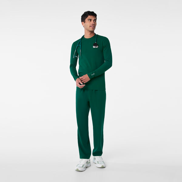 men's Forest Green Ribbed - Longsleeve Underscrub