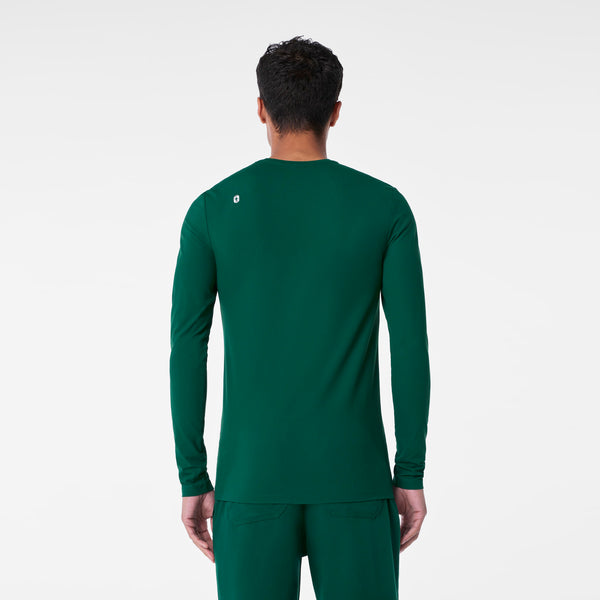 men's Forest Green Ribbed - Longsleeve Underscrub