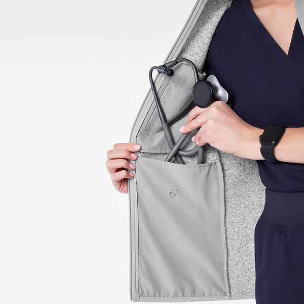 women's Heather Light Grey On-Shift -  Sweater Knit Vest™